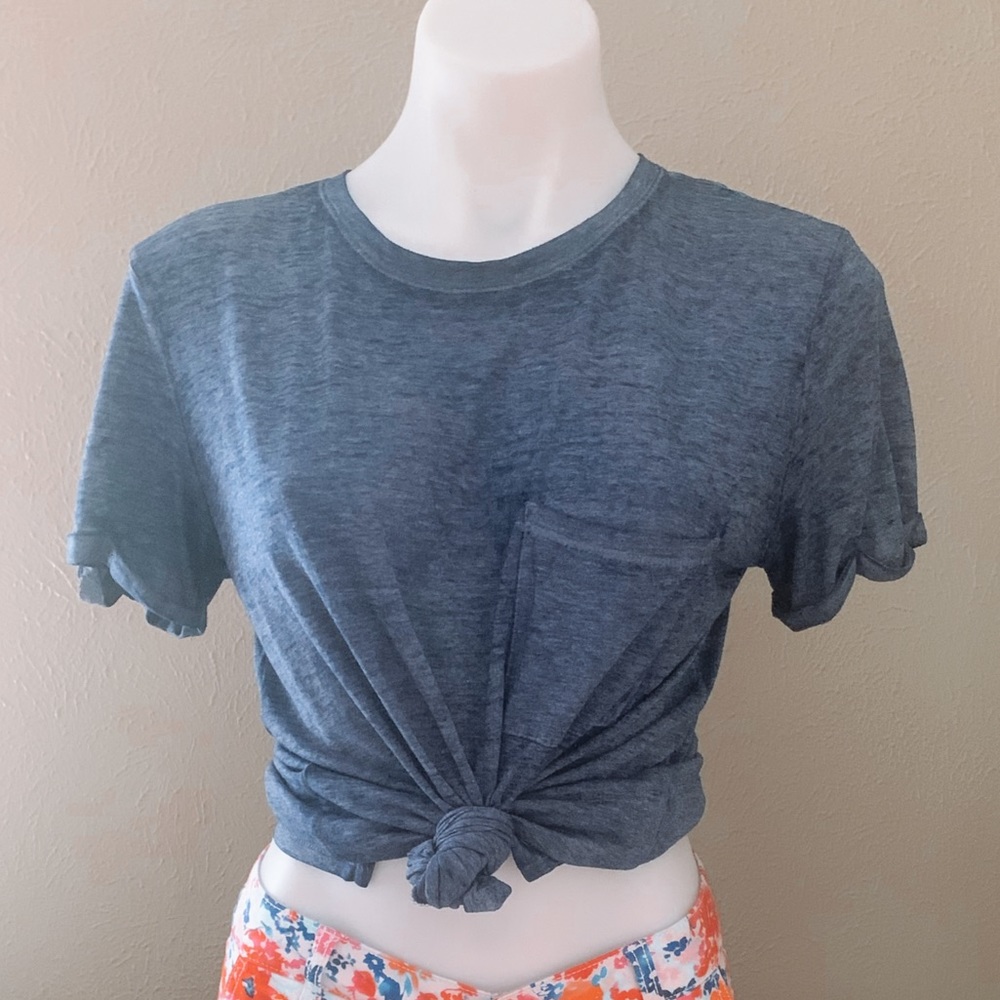 navy top
